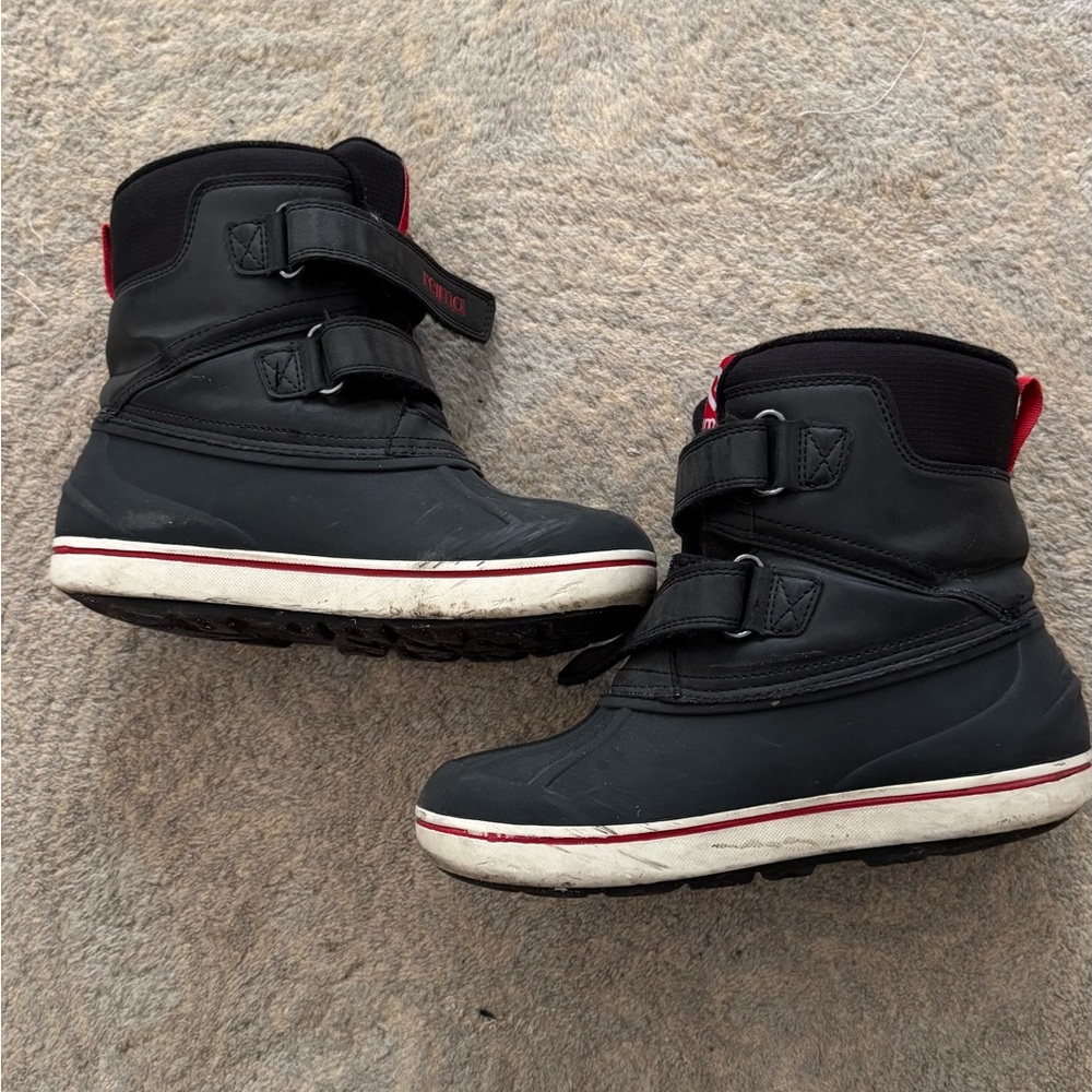 Kids Black and Red Boots